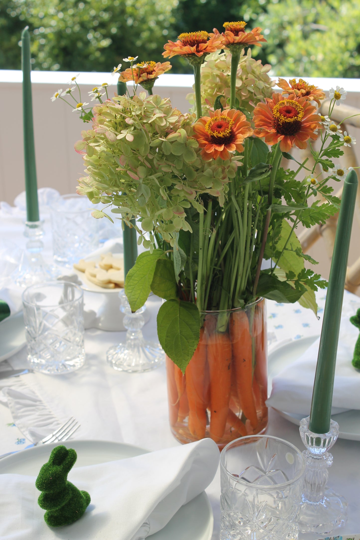 Blue Cottage Floral Tablecloth