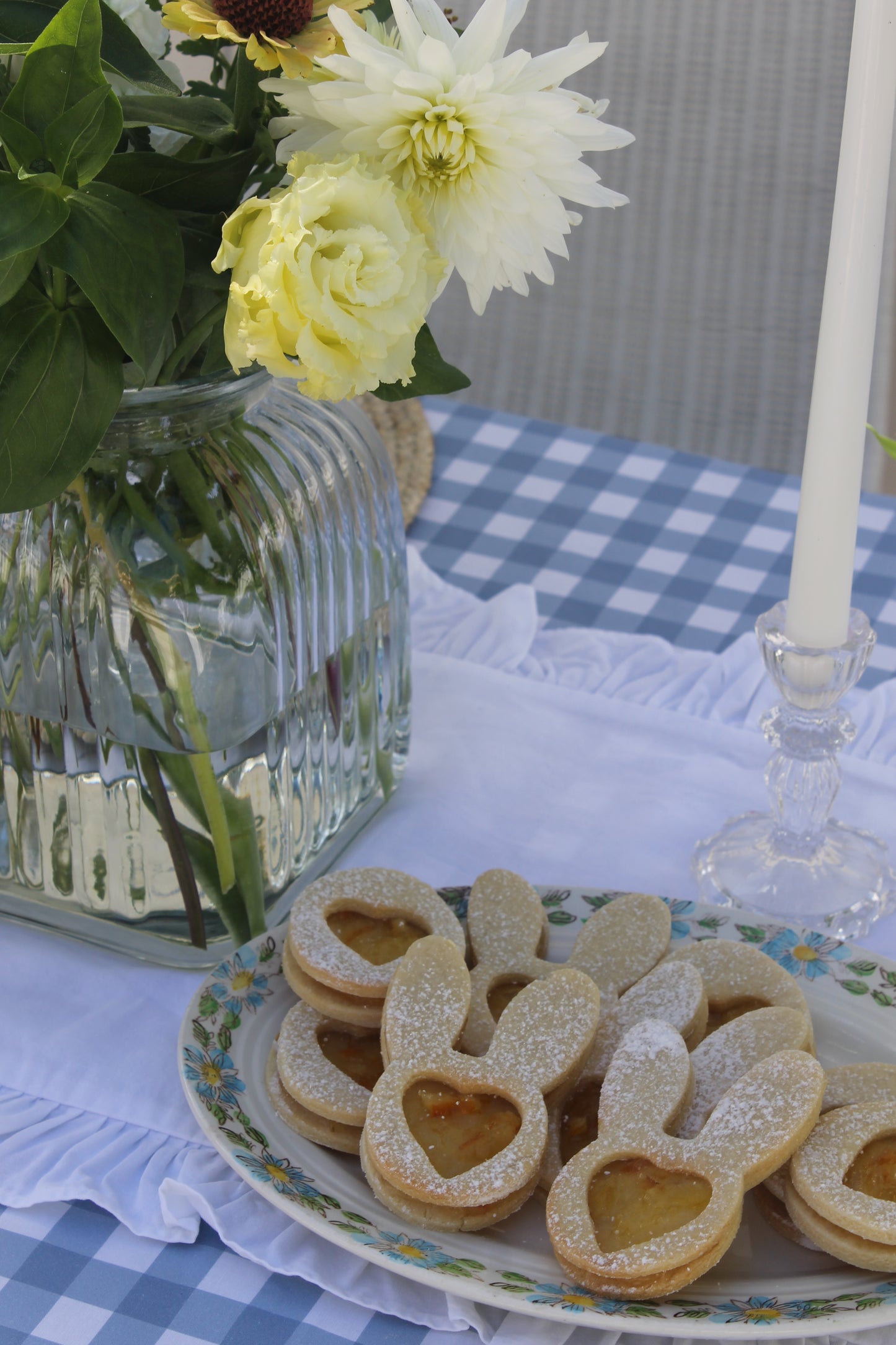Pure White Ruffle Table Runner